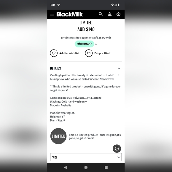 ALMOND BLOSSOM MAXI DRESS - LIMITED - Picture 2 of 2